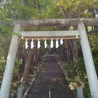 本日最大の難関、天祖神社の223段の石段。