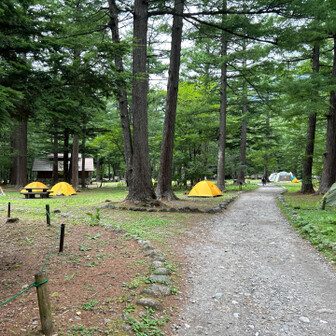 徳沢のテント場