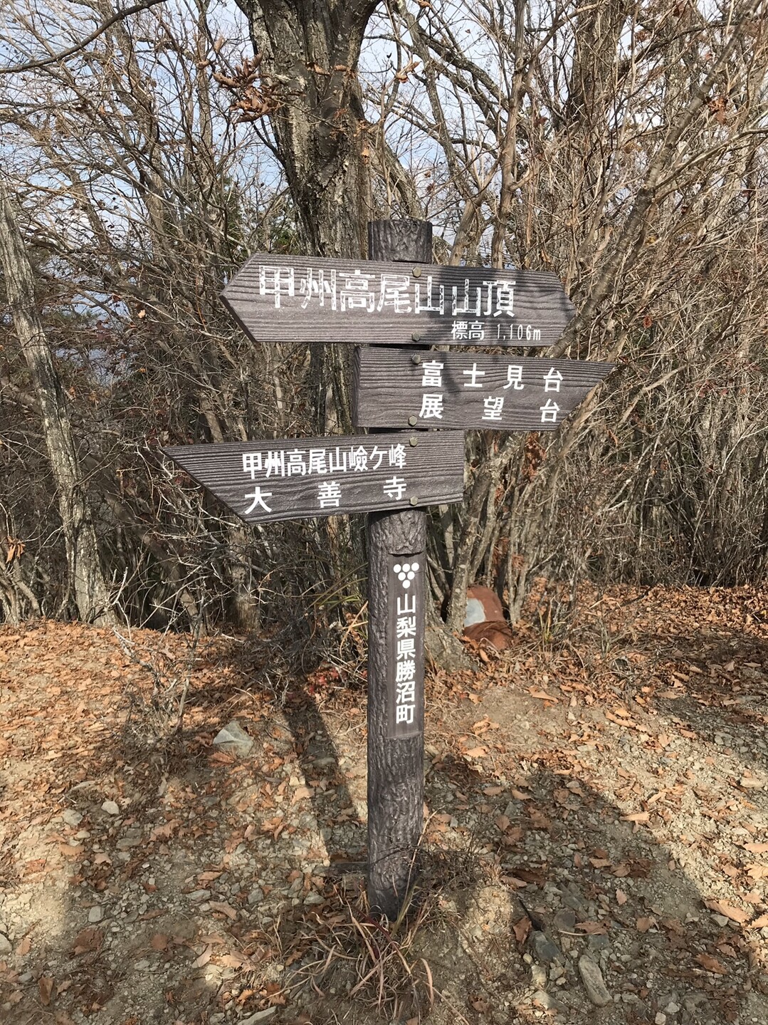 甲州高尾山とやまと天目山温泉 Fanaさんの甲州高尾山 山梨県甲州市 高宕山 源次郎岳の活動データ Yamap ヤマップ