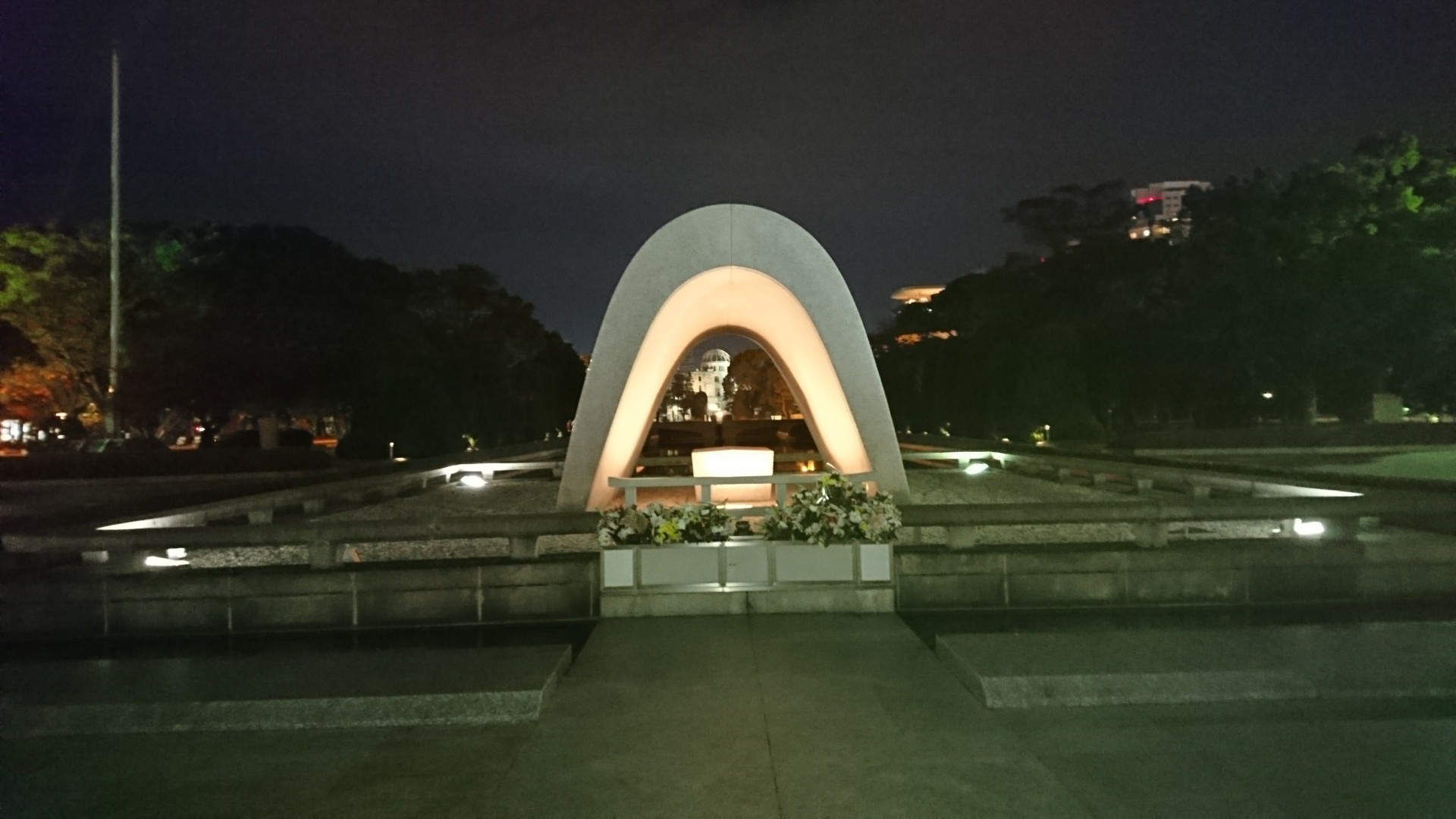 夜の広島 原爆ドーム Khashさんの広島市の活動データ Yamap ヤマップ