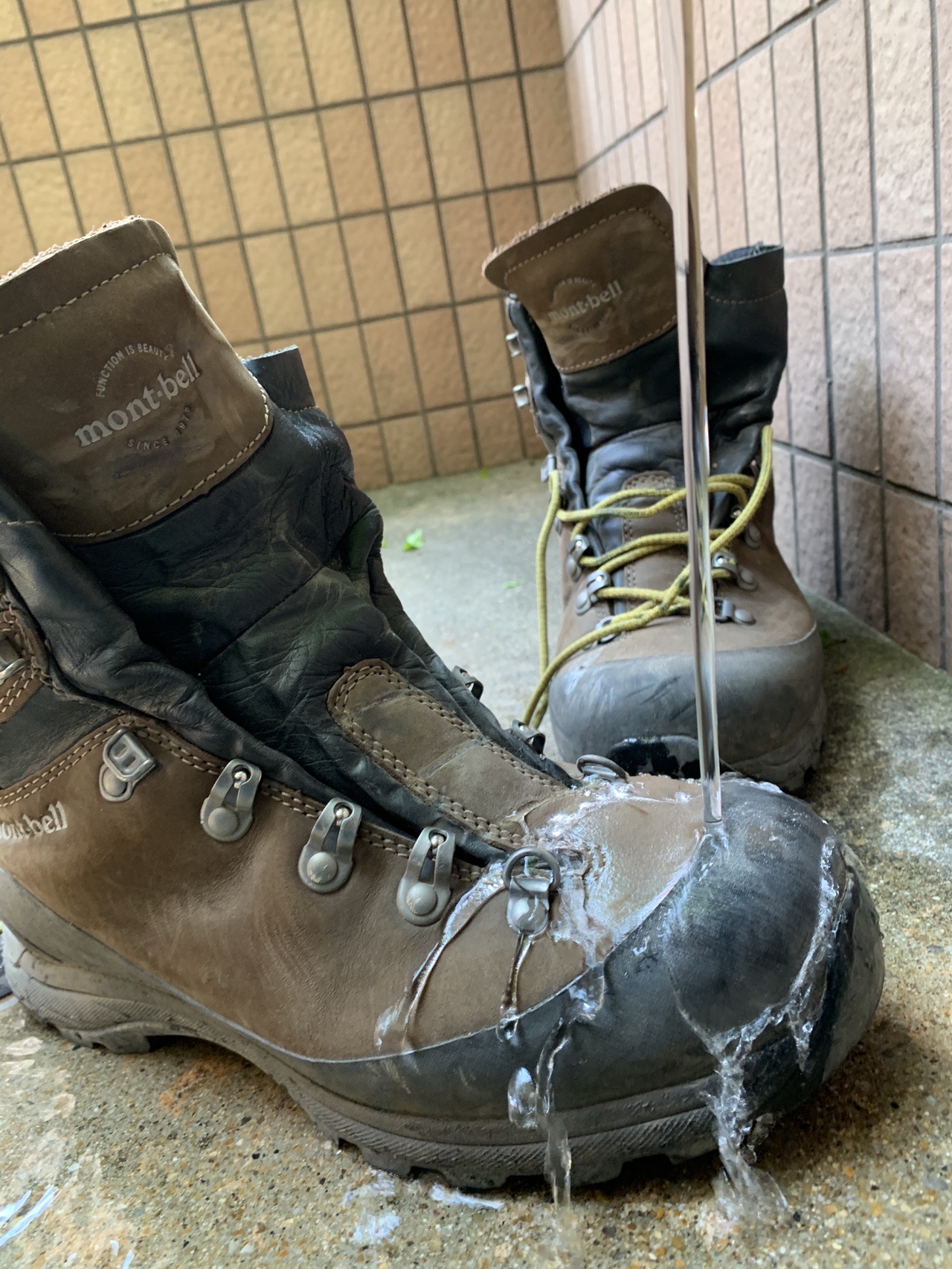 登山靴メンテナンス 洗い乾かす編 ゆみさんの京都市の活動データ Yamap ヤマップ