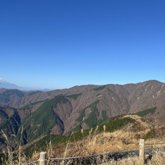 それでも三ノ塔に到着すればこの絶景✨
丹沢の山並みと富士山😆