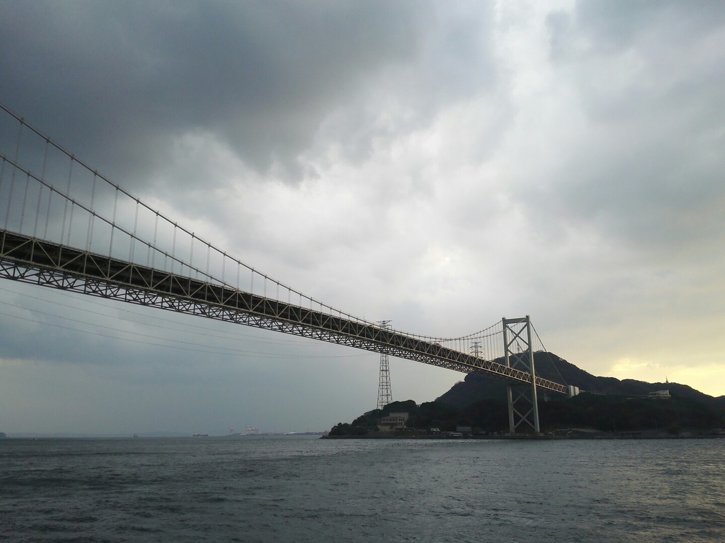 関門海峡お散歩 下関 門司港 下関 火の山 下関市 火の山公園 霊鷲山の写真6枚目 関門橋 前日は雨 この日も雨が降りそう Yamap ヤマップ