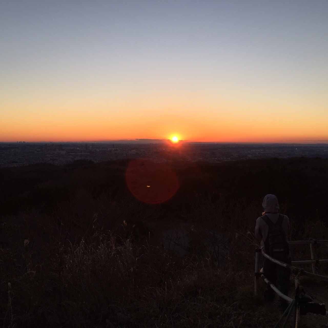 高尾山南稜 城山湖にて我が初日の出を Gotofishingさんの高尾山 陣馬山 景信山の活動データ Yamap ヤマップ