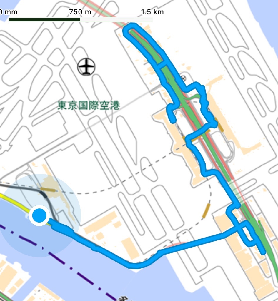初歩き 羽田空港 歩いて脱出大作戦 のりのり さんの東京都23区 南エリアの活動日記 Yamap ヤマップ