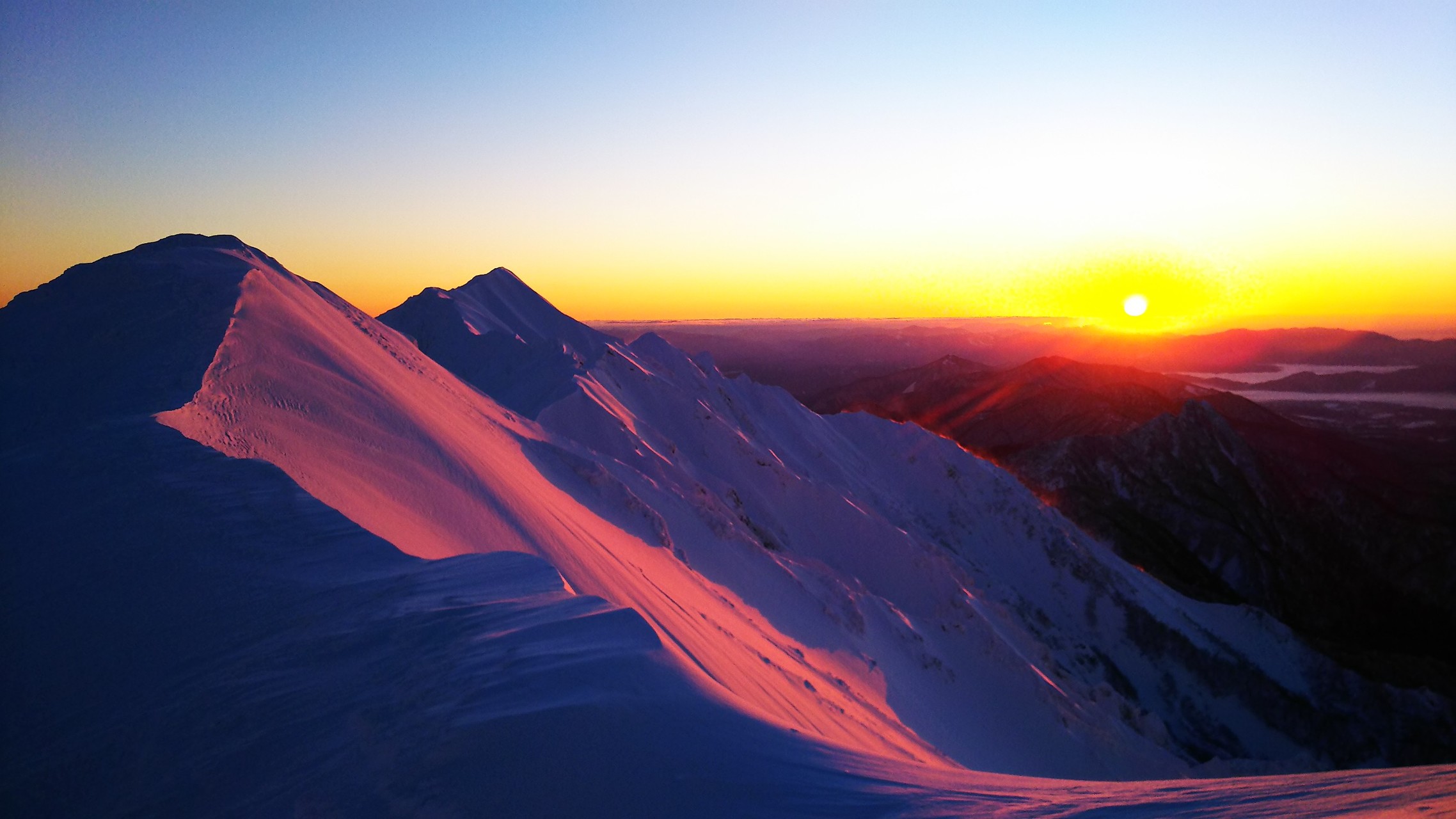 初登山は大山へ 究極のモルゲンロート Hare さんの大山 甲ヶ山 野田ヶ山の活動データ Yamap ヤマップ