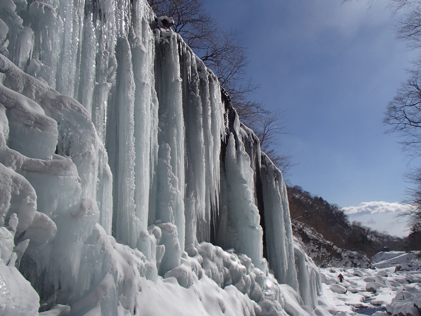 雲竜渓谷アイスワールド 大氷瀑の雲竜瀑 かーやん1966さんの鳴虫山 火戸尻山の活動データ Yamap ヤマップ