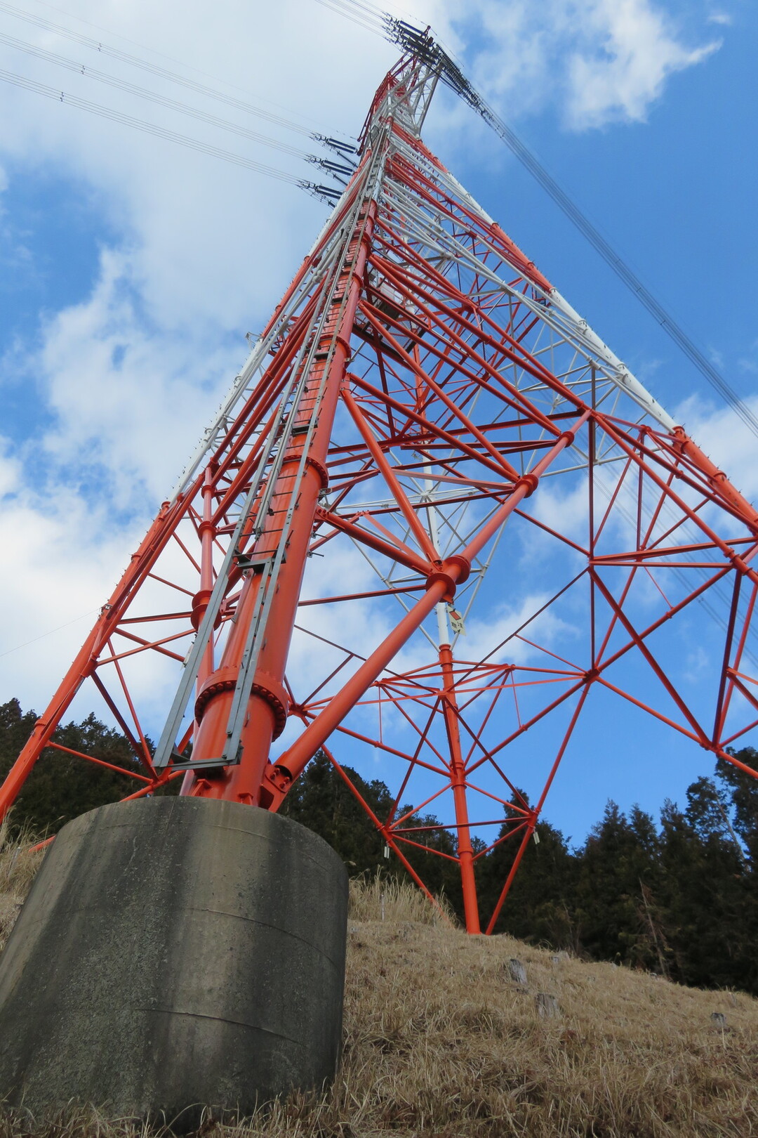 初めてのコース 柏尾峠 高山 高山 静岡県静岡市清水区 の写真11枚目 高山の紅白パイプ鉄塔 Tp トモエパ Yamap ヤマップ