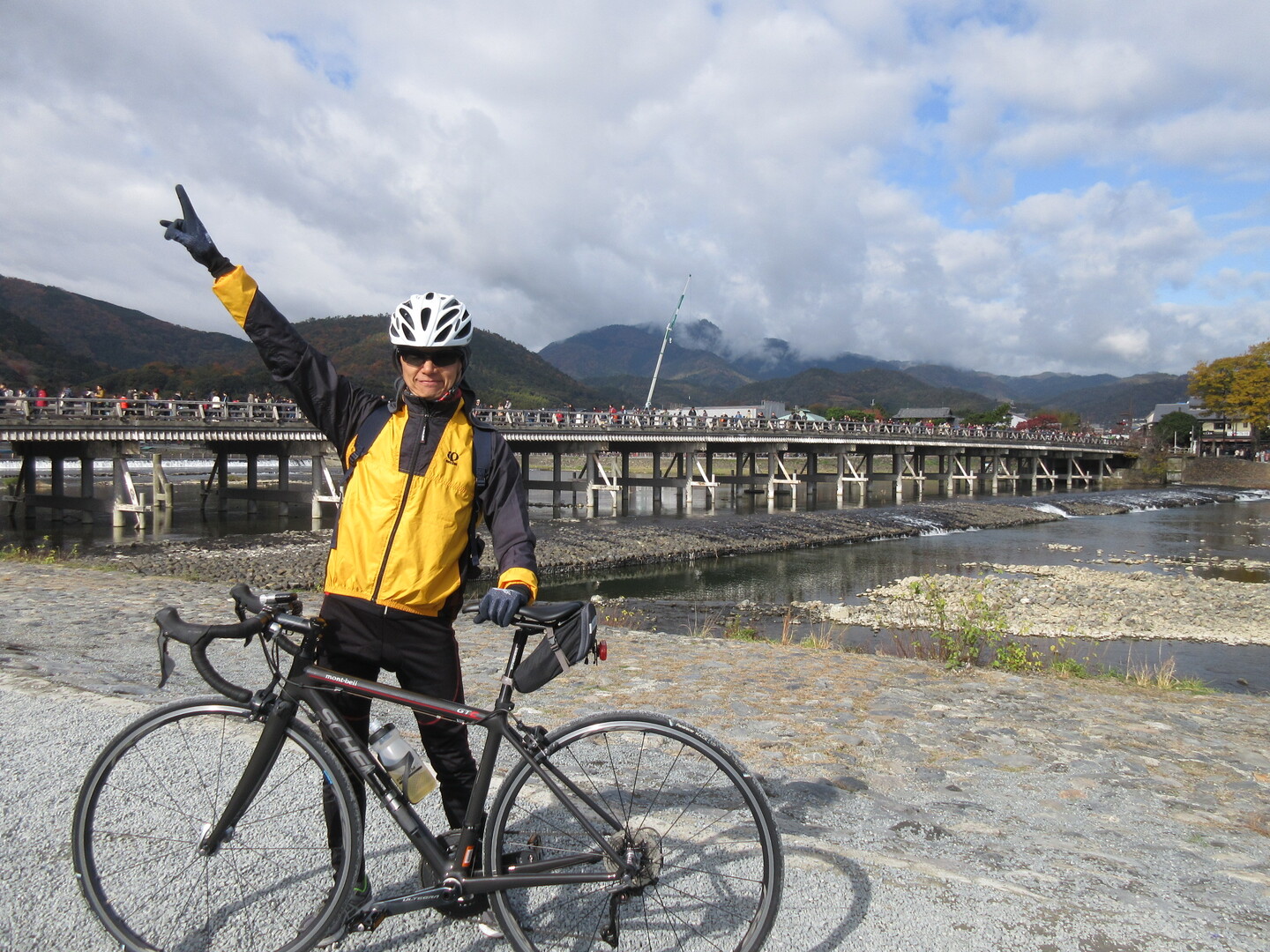 嵐山を走行した自転車
