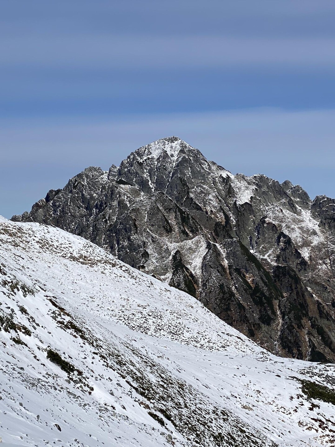 雪の剱岳を劔御前から望む / グリーンフィンガーさんの立山・雄山・浄土山の活動データ | YAMAP / ヤマップ