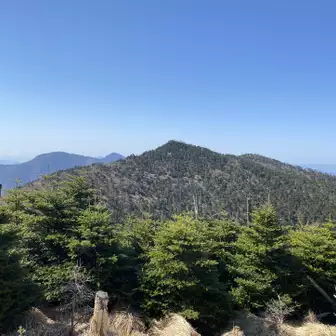 弥山から見た八経ヶ岳