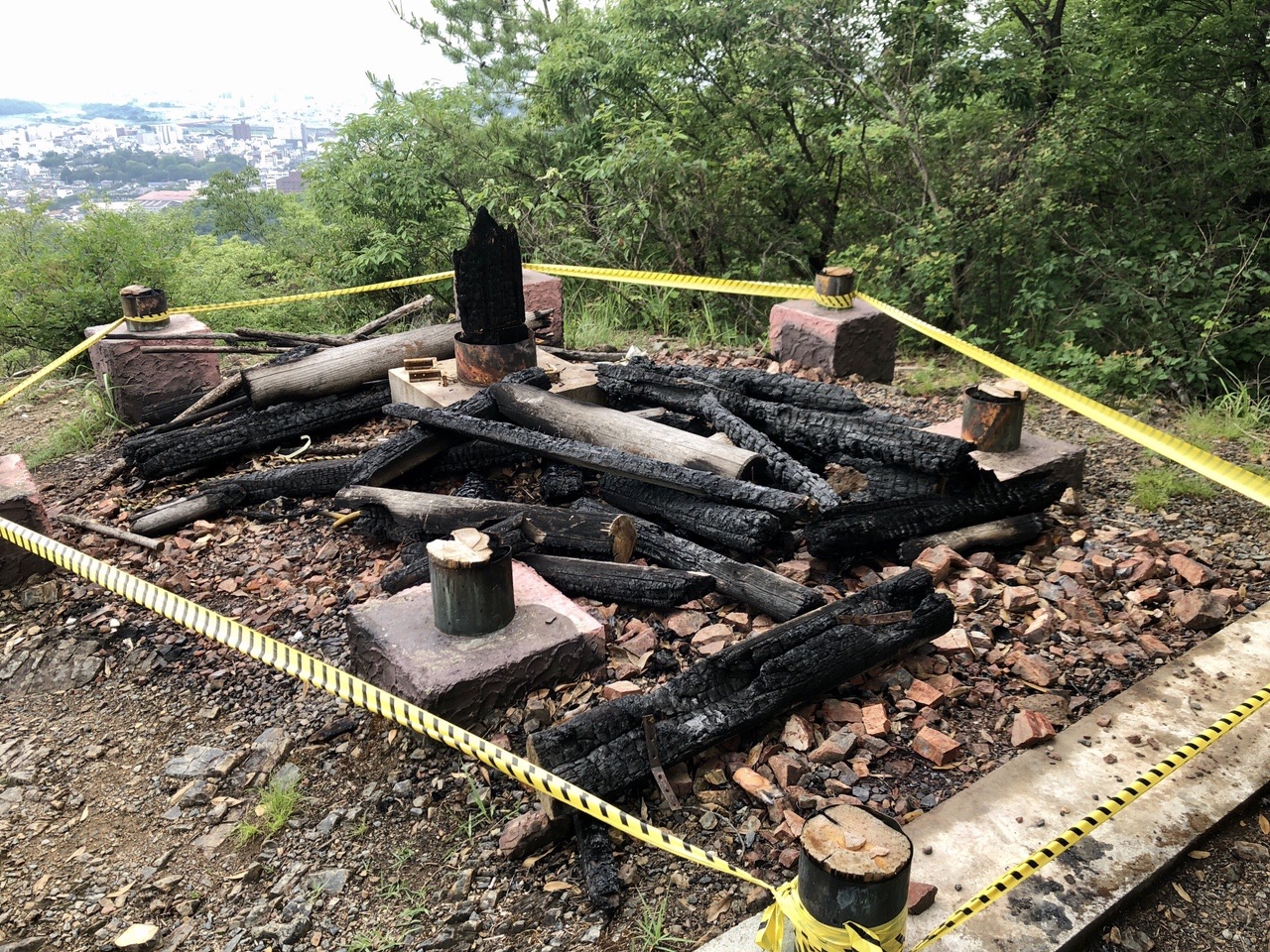 両崖山・仙人ヶ岳・石尊山 ここが出火場所？かと言われてます