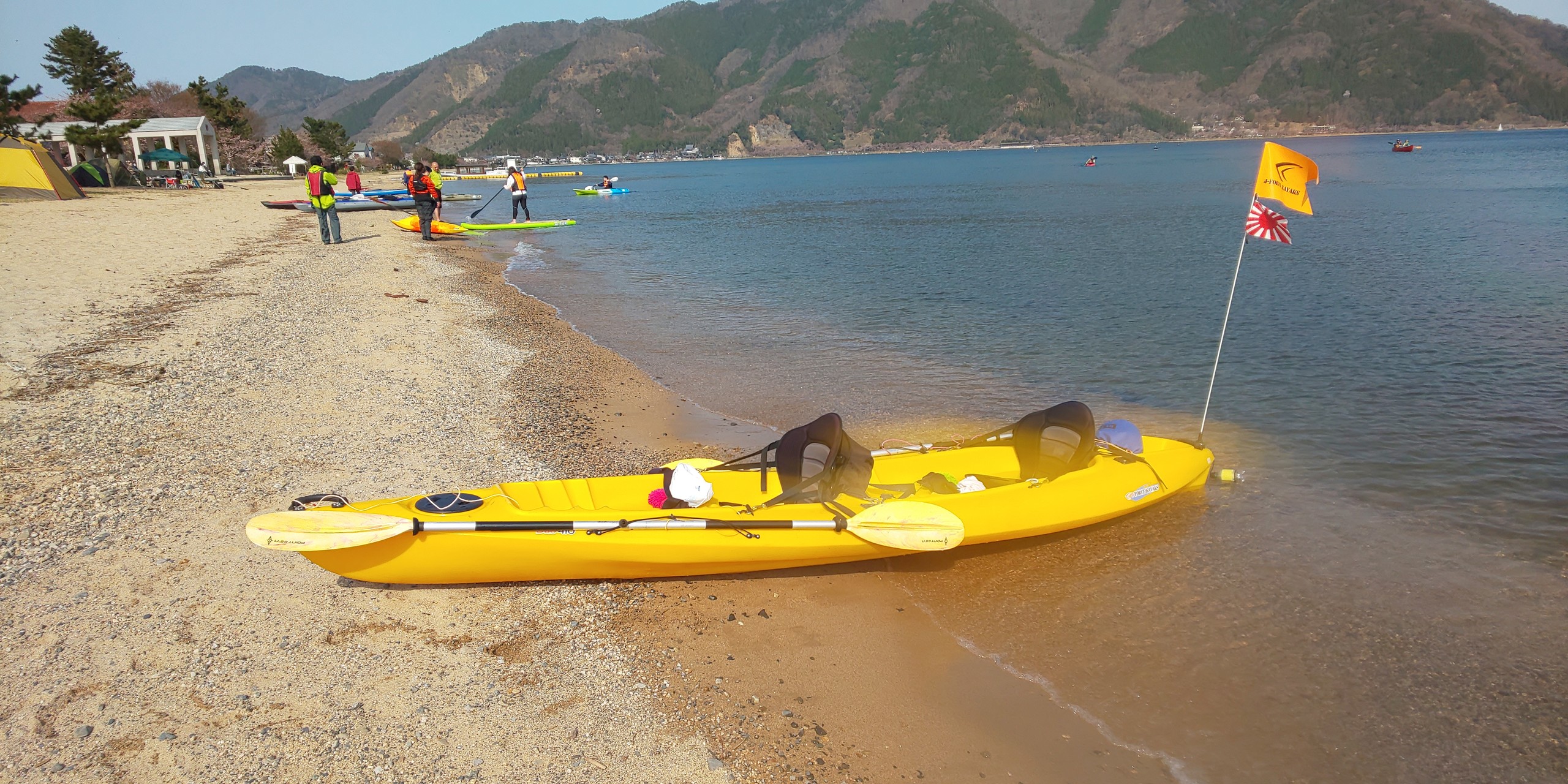 奥琵琶湖 海津大崎 お花見カヤック 第3回目 きょうも風が強かった 赤い海賊さんの東山 滋賀県長浜市 の活動データ Yamap ヤマップ