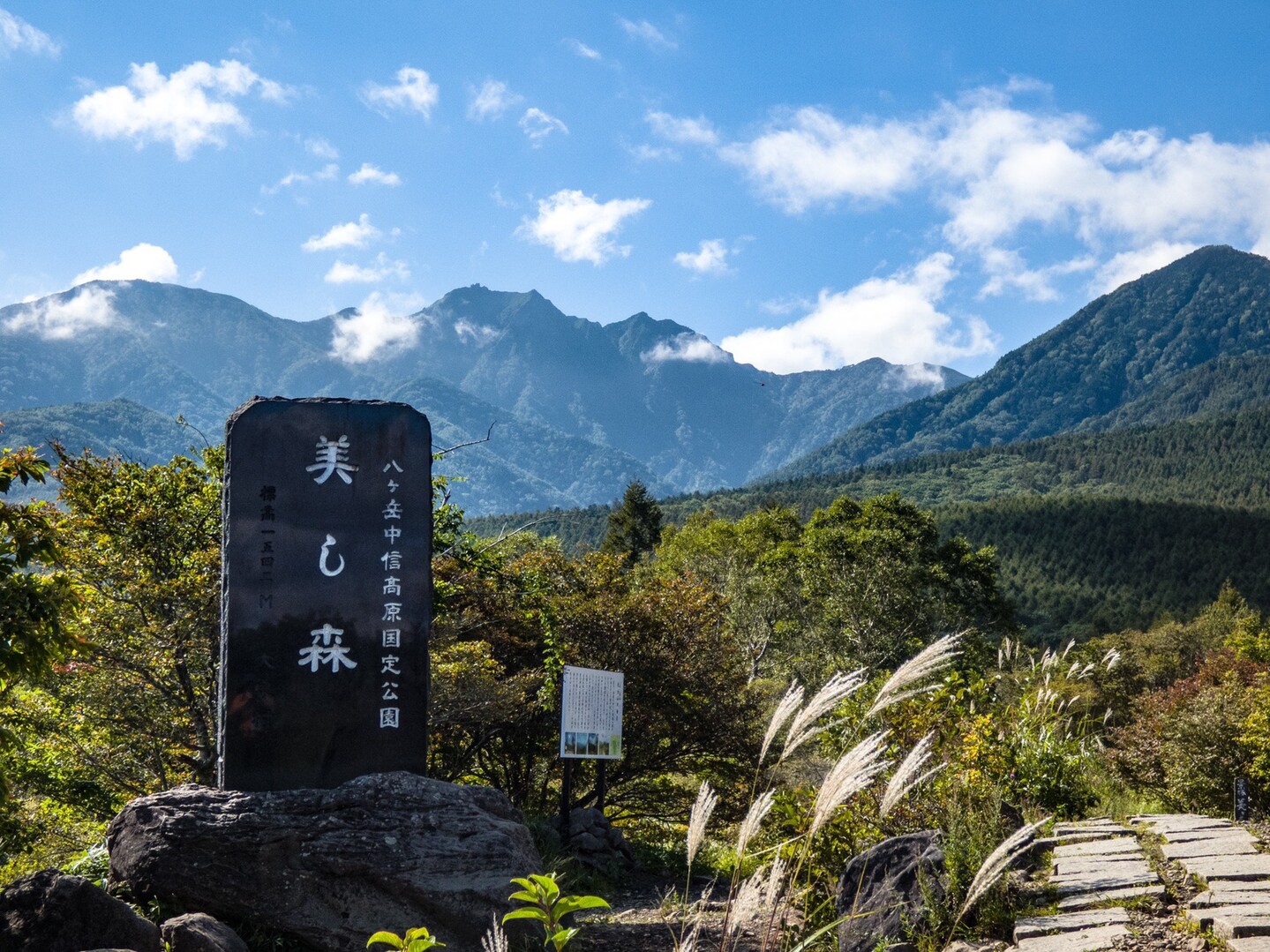 秋風に秋の空 八ヶ岳南麓 美し森 天女山ハイキングコースで移ろう季節を楽しむ Merrystyletさんの八ヶ岳 赤岳 硫黄岳 天狗岳 の活動データ Yamap ヤマップ