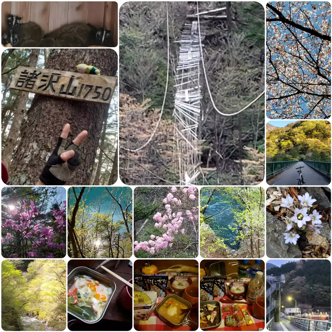 無想吊橋!&諸沢山♪-2021/4/11(日)~12(月) / えねさんの黒 無想吊橋!&諸沢山♪-2021/4/11(日)~12(月) / えねさんの黒