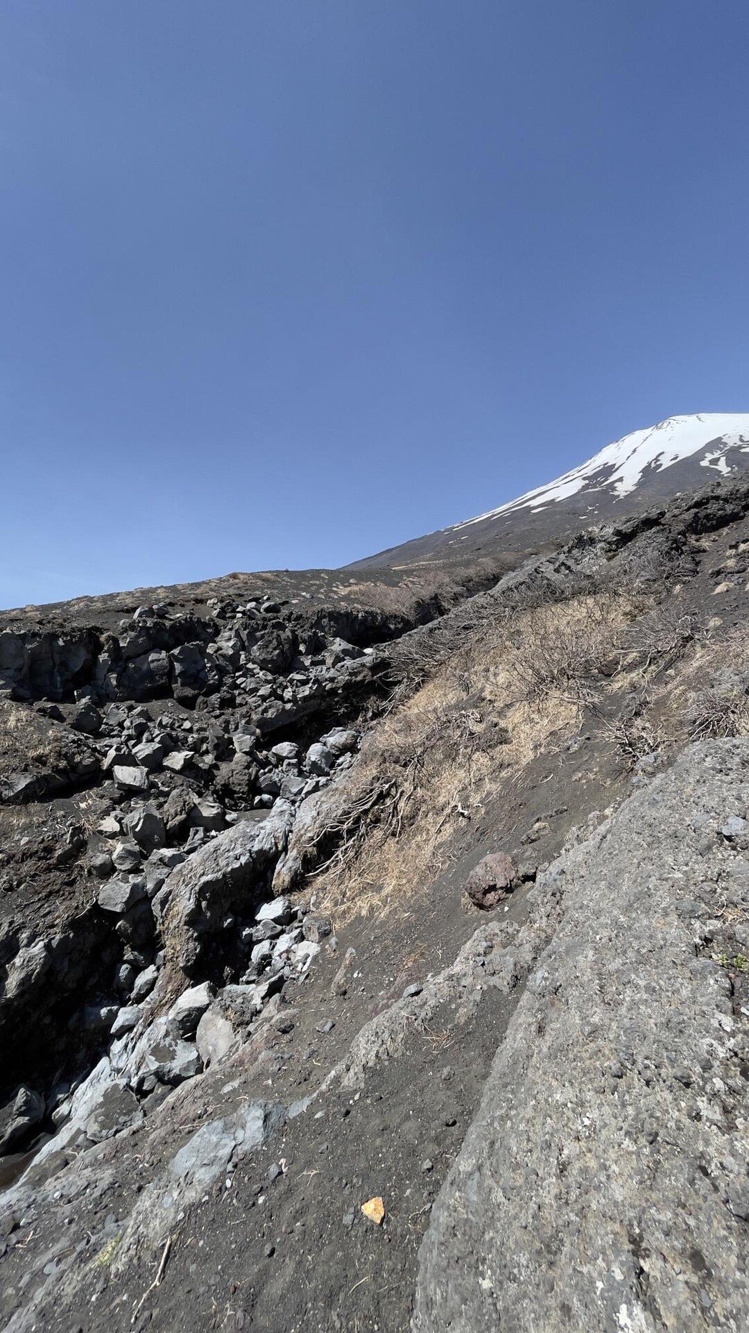 まぼろしの滝からの下山？（まぼろしの滝、小富士、富士山須走登山口2023/5/3）