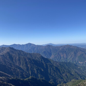 祖母山系の眺め