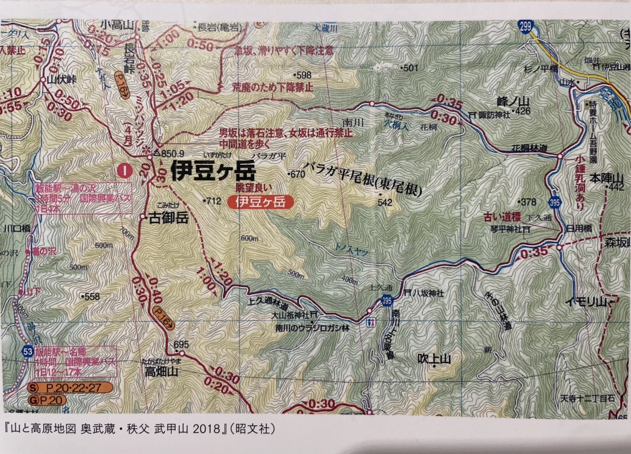 イチから始める読図への道 1時限目 地図の種類 はっぱさんの武甲山 伊豆ヶ岳 小持山の活動日記 Yamap ヤマップ