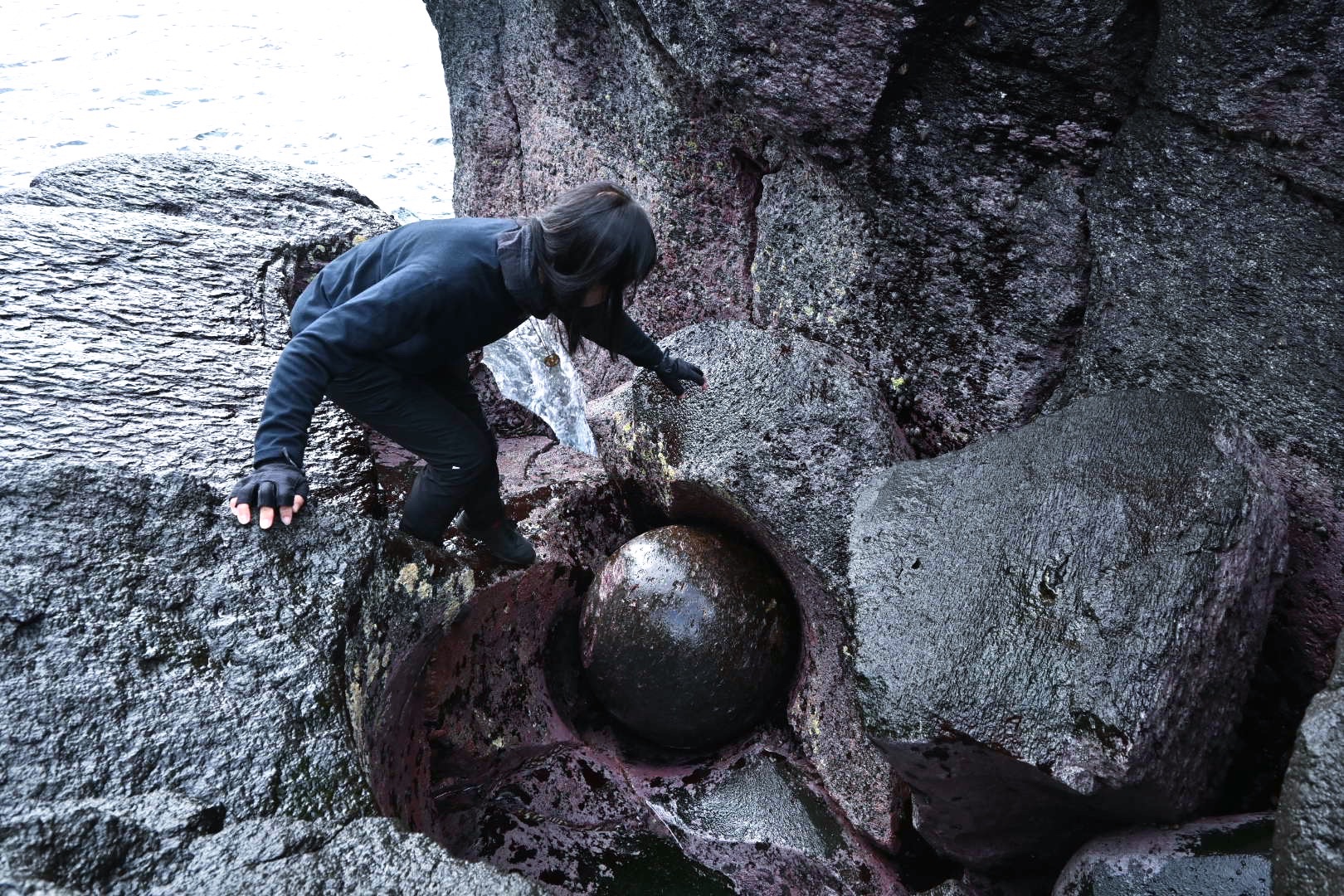 ポットホールとまんまる石 J さんの城ヶ崎海岸自然研究路コースの活動データ Yamap ヤマップ