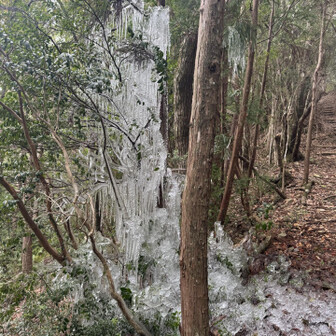 冷水山・百前森山・果無山 自然の力　芸術的