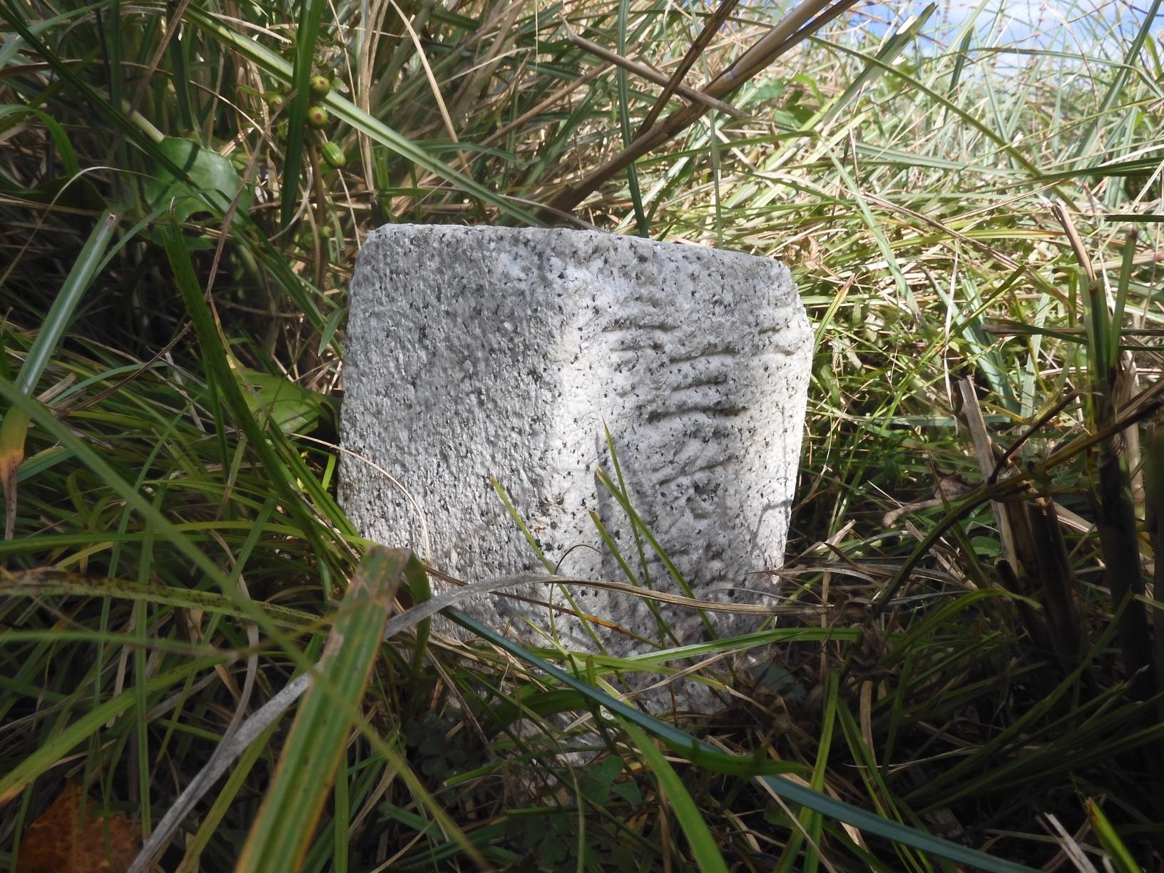 遠見番山山頂の三等三角点（点名：遠見）