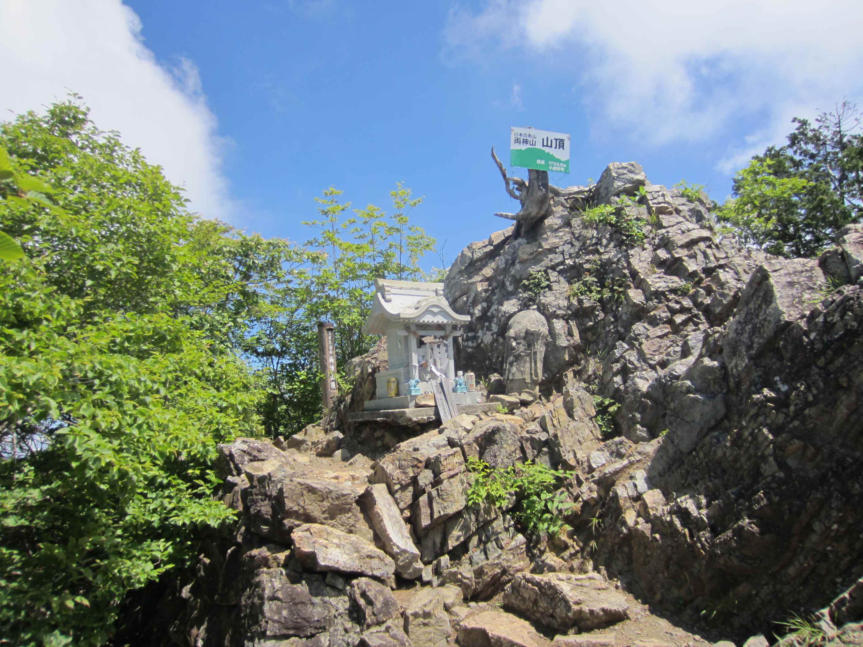 両神山 上落合橋登山口 八丁峠 両神山頂 ピストン 清龍さんの両神山 諏訪山 二子山の活動データ Yamap ヤマップ