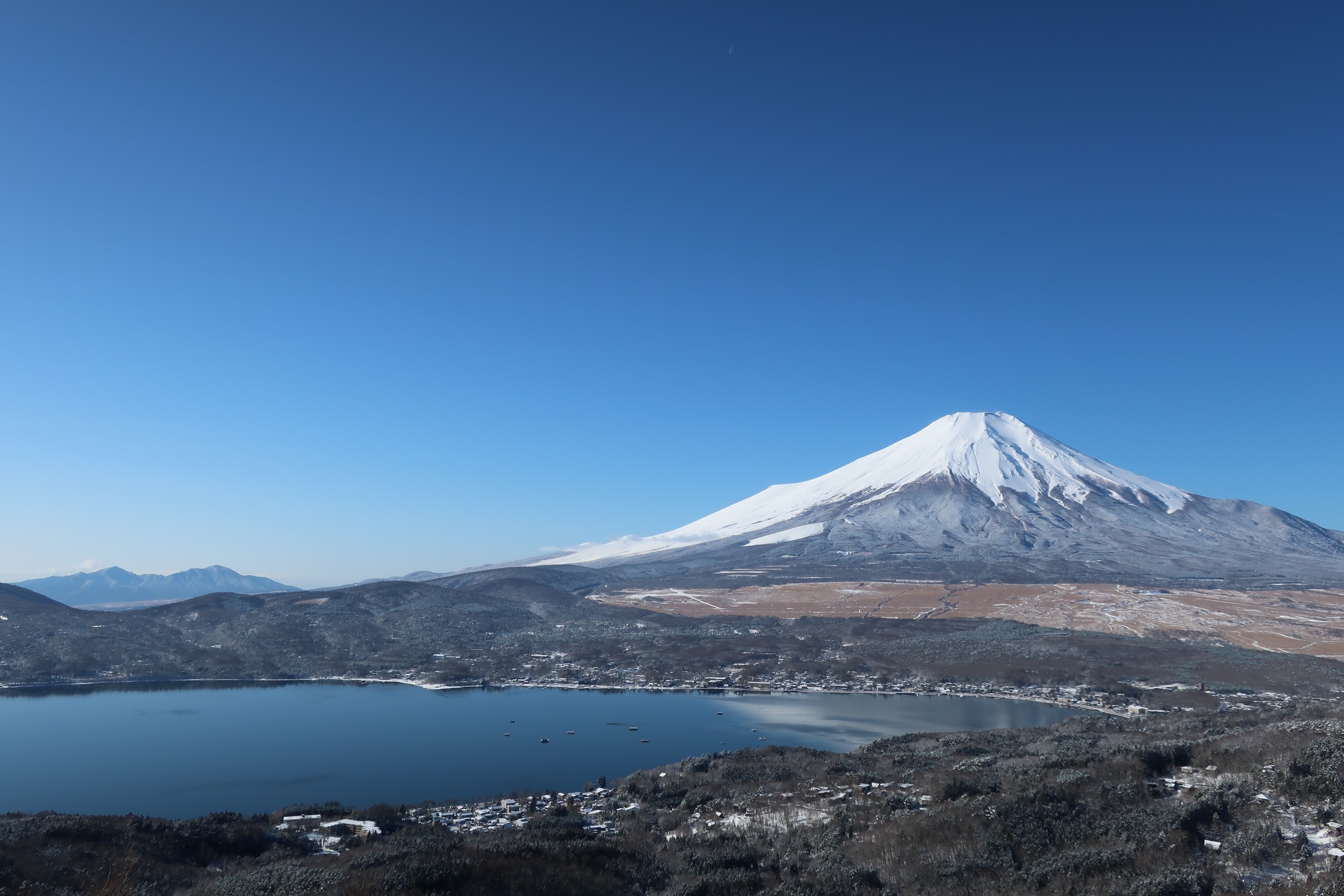 大平山 石割山 山中湖湖畔から 01 19 くうがさんの御正体山 杓子山 石割山の活動日記 Yamap ヤマップ