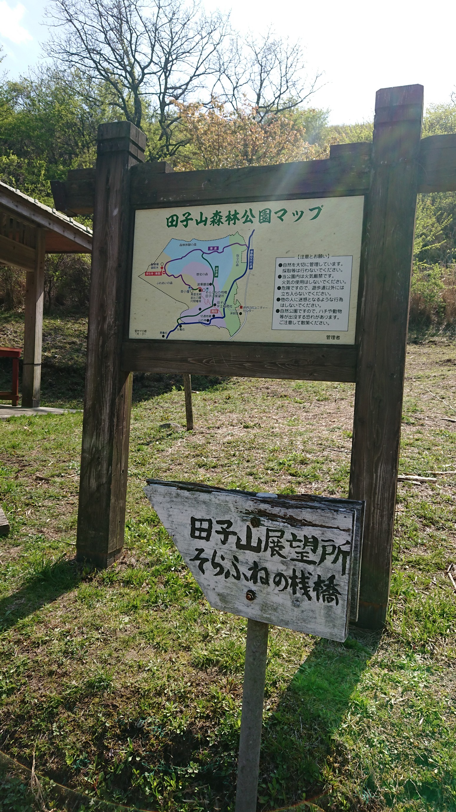 田子山 そらふねの桟橋 21 04 11 タイシタさんの阿蘇山 高岳 根子岳の活動日記 Yamap ヤマップ
