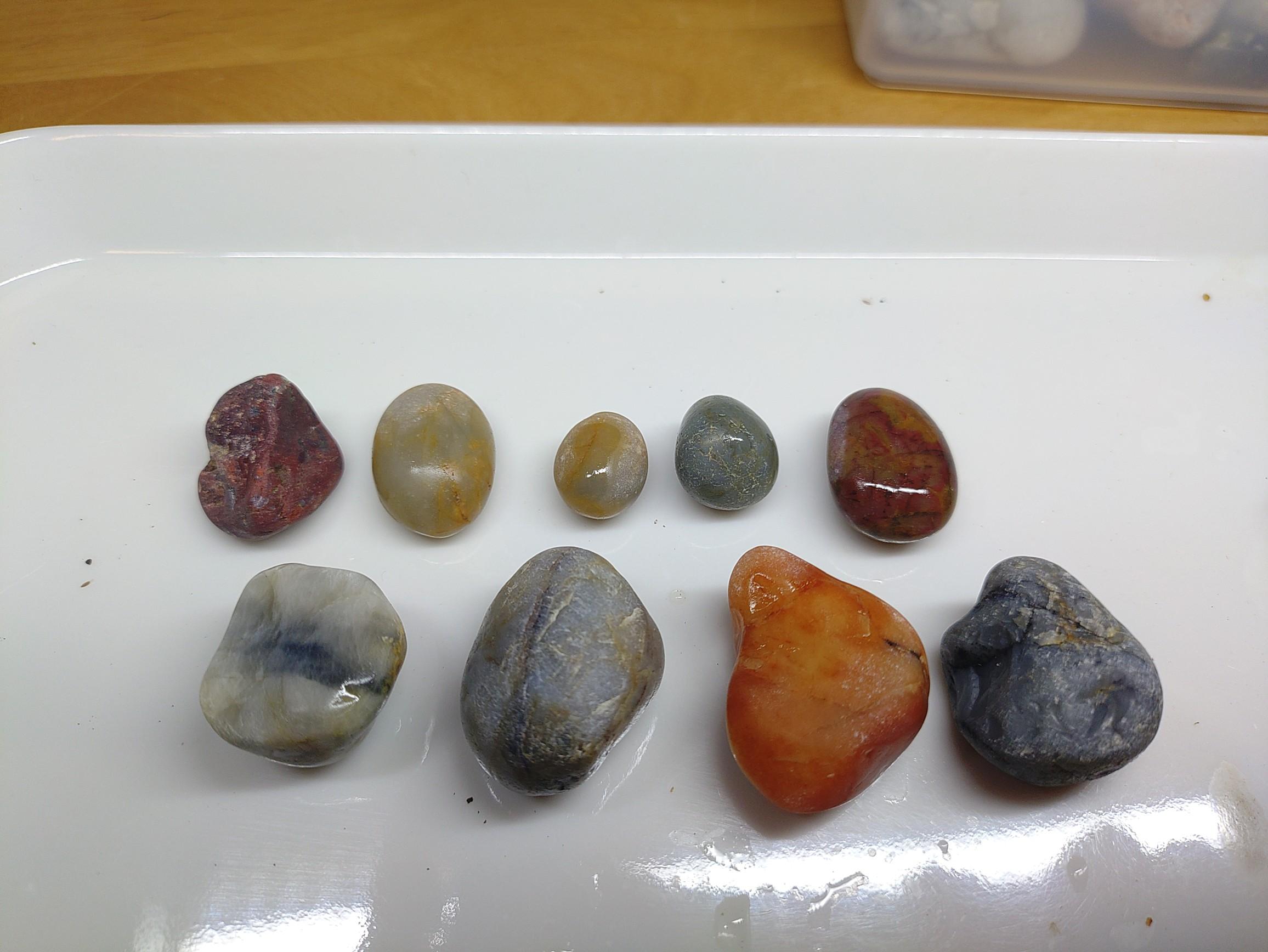 大洗の海で拾った石