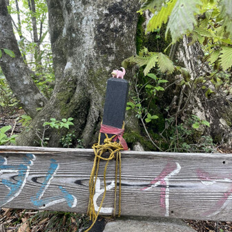 経ヶ岳・法恩寺山 アダムとイブと