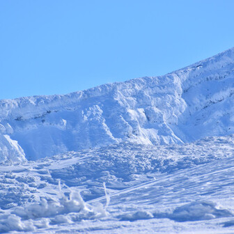 鳥海山・七高山・笙ヶ岳 康新道の壁面