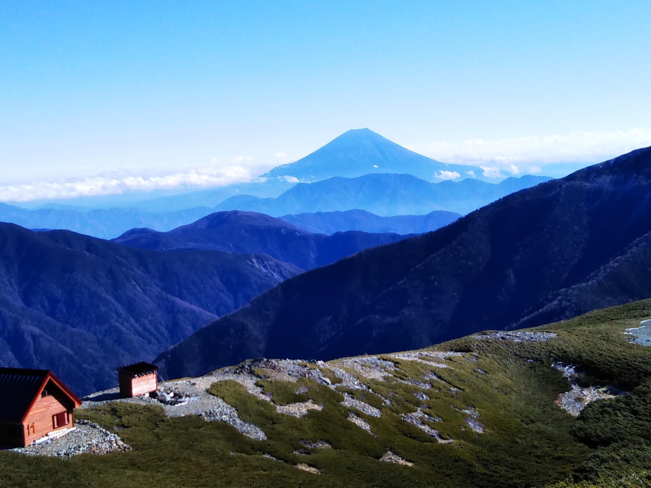 今年最後の南ア登山か 烏帽子岳 前小河内岳 小河内岳 バクホンさんの塩見岳 権右衛門山 蝙蝠岳の活動データ Yamap ヤマップ