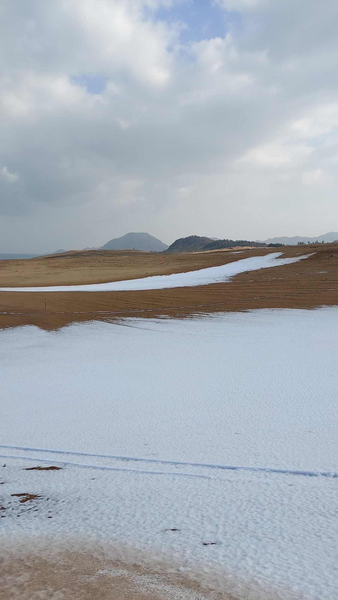 冬の鳥取砂丘を散歩 21 01 14 もちっ子あつこさんの久松山 本陣山 摩尼山の活動データ Yamap ヤマップ