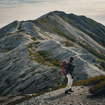 白馬岳・小蓮華山 昨日はこの道を歩いてきたんだなぁ