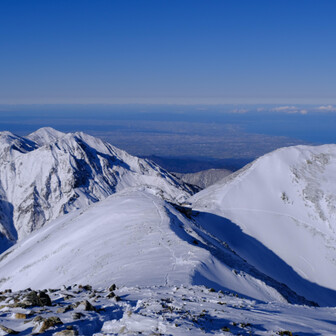 立山・雄山・浄土山 大日連山と富山平野