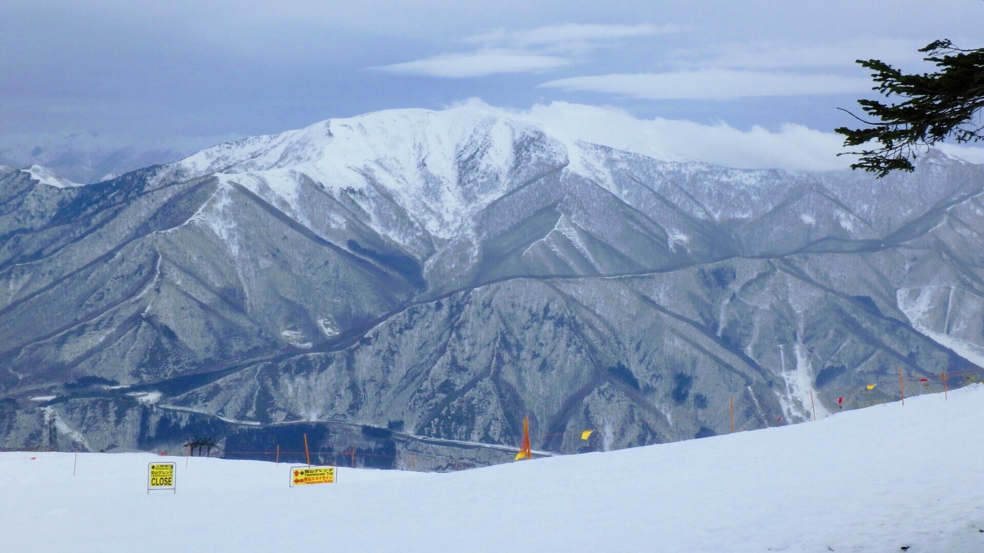 暖冬 曇り空の苗場 かぐらスキー Ymdazさんの苗場山 赤倉山 佐武流山の活動日記 Yamap ヤマップ