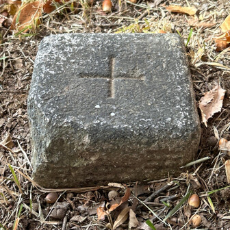 片山山頂の三角点