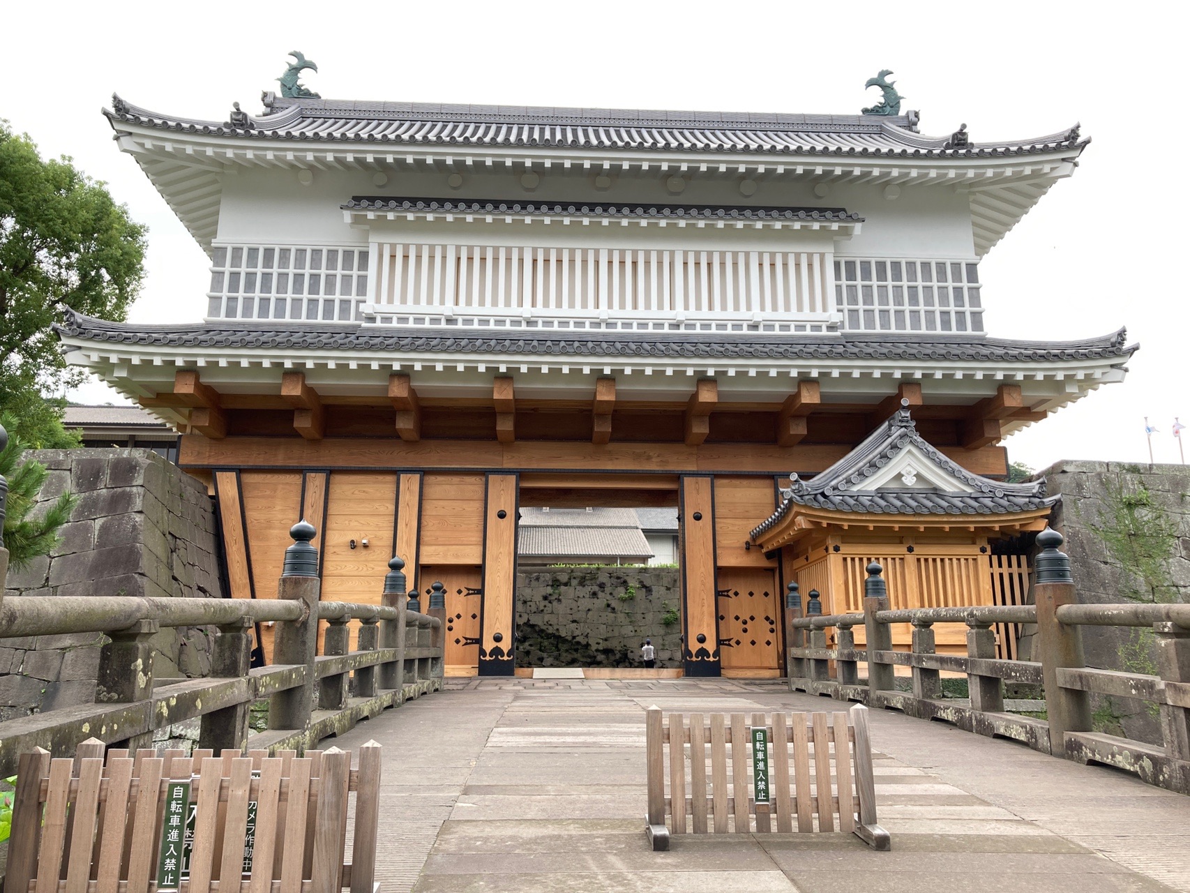 城山自然遊歩道と鶴丸城御楼門 06 28 Rikoさんの鹿児島市の活動データ Yamap ヤマップ
