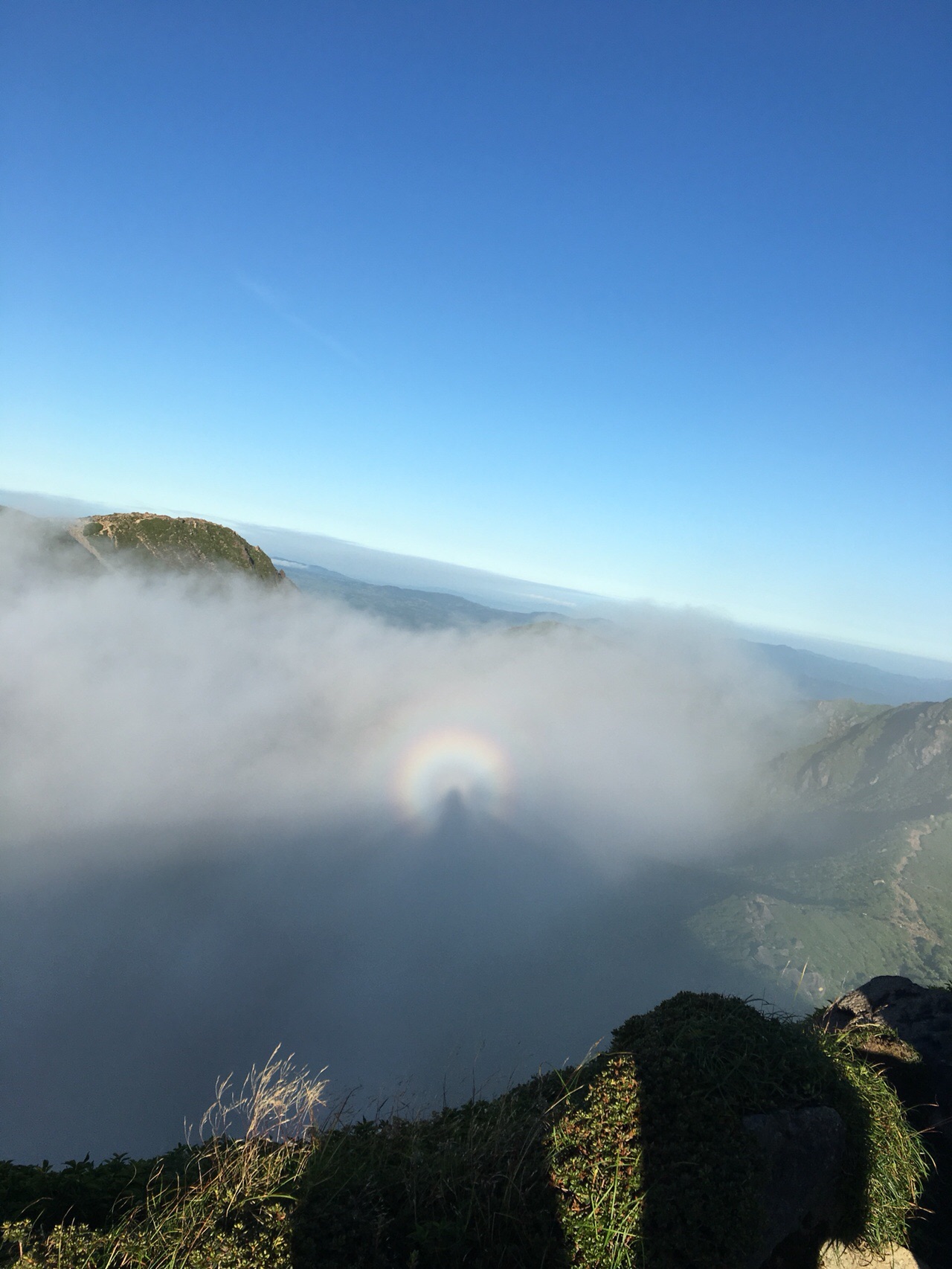 ブロッケン現象 中岳ご来光登山 登りたいさんの九重山 久住山 大船山 星生山の活動データ Yamap ヤマップ