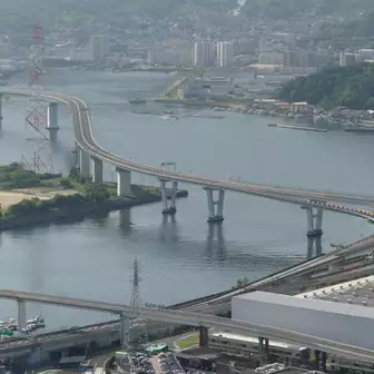 海田大橋・広島呉道路・広島高速は通行止めで車が1台も走行していない⛔
