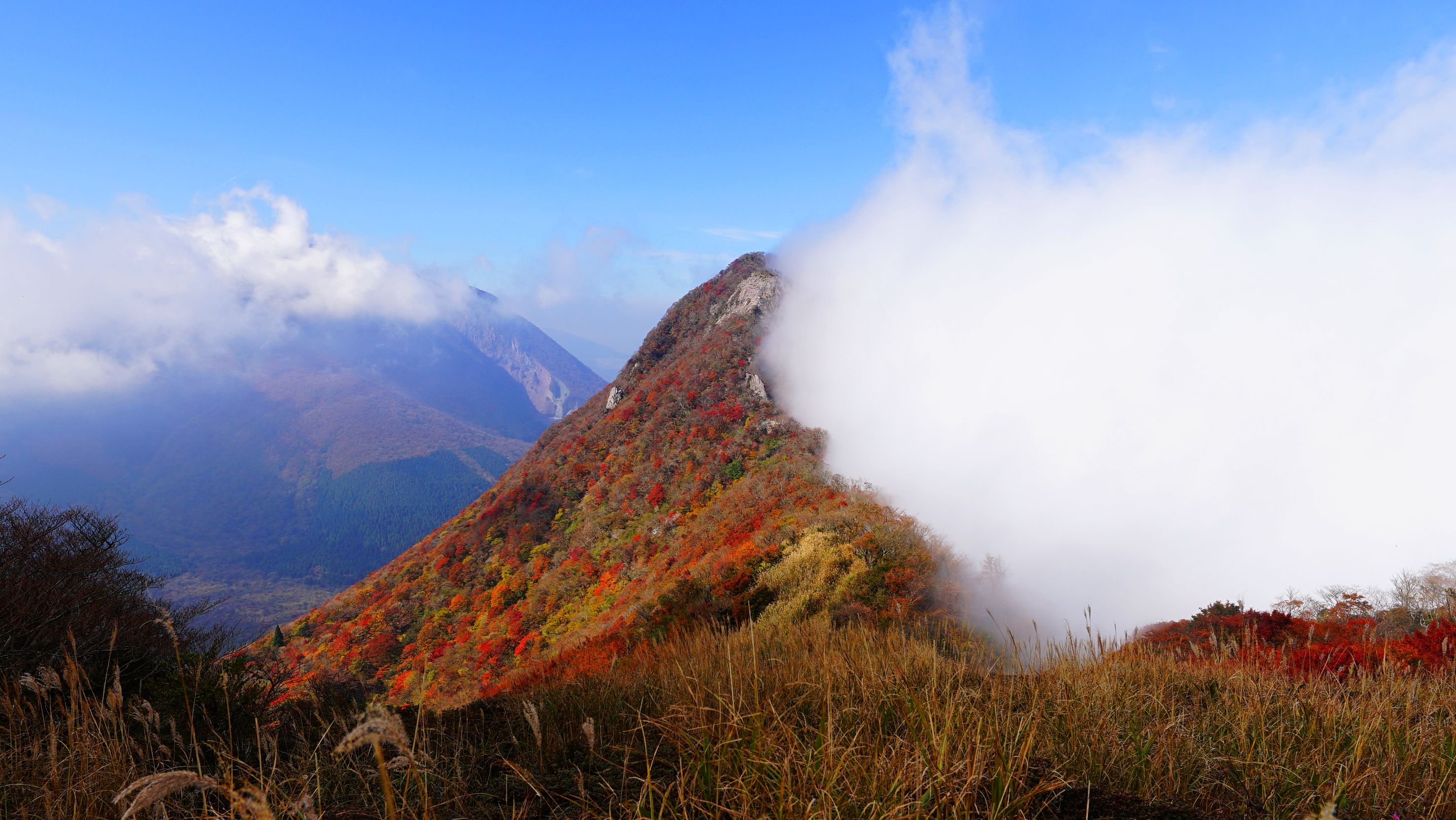 鶴見岳の紅葉 でいさんの由布岳 鶴見岳の活動データ Yamap ヤマップ