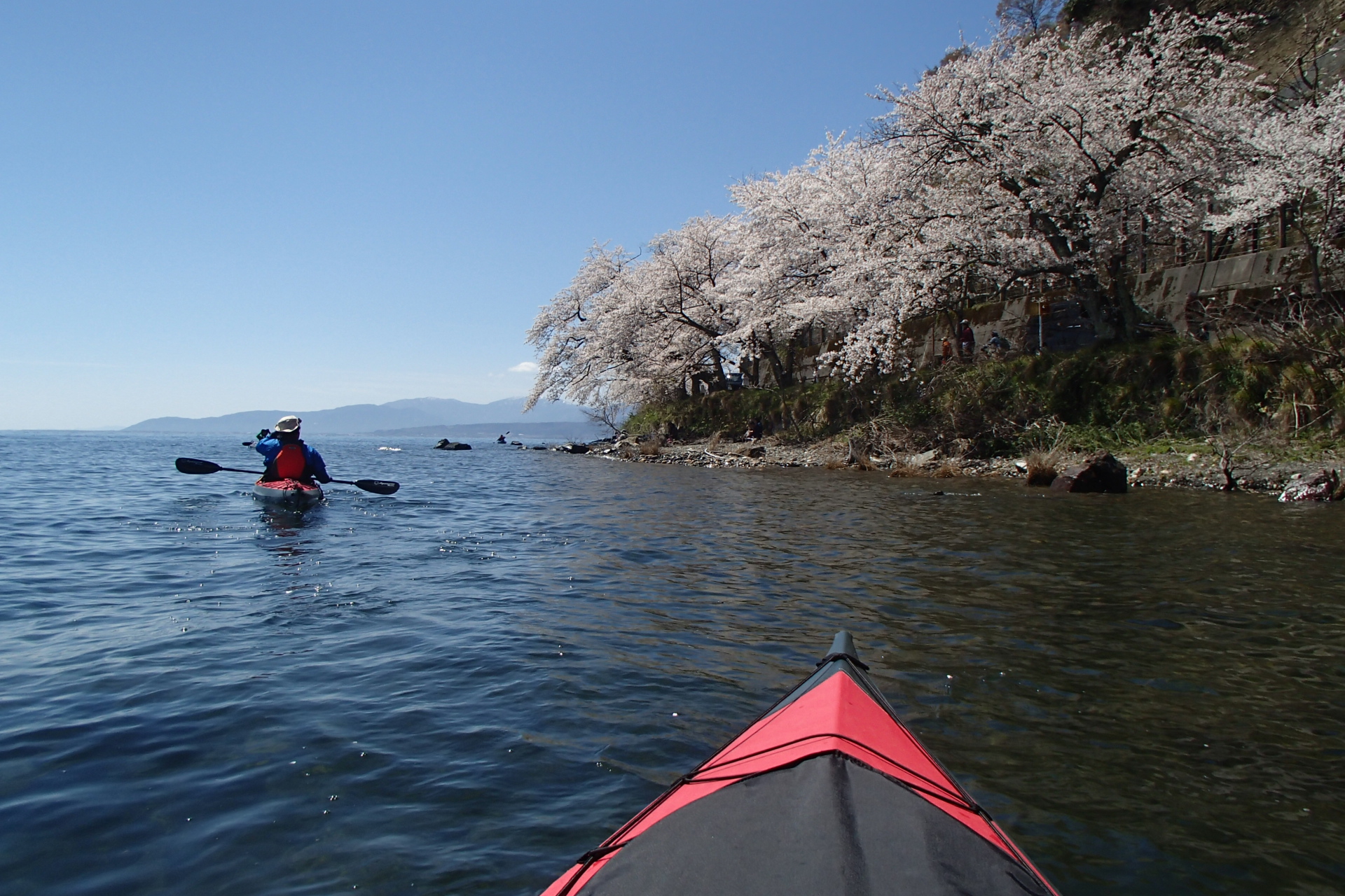 海津大崎カヌー 琵琶湖 北側 19 04 13 にのっちさんの琵琶湖 北側の活動データ Yamap ヤマップ