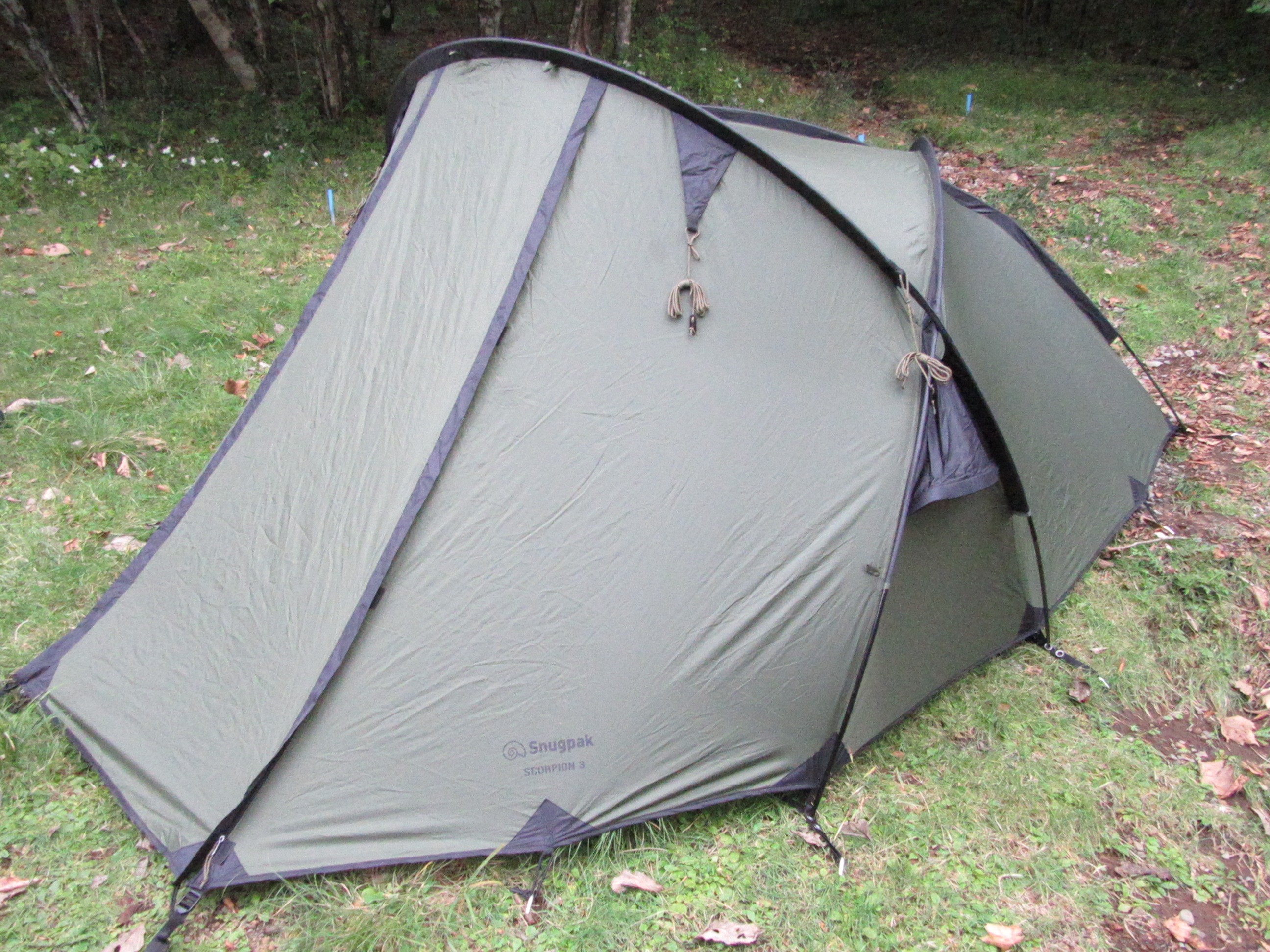 Snugpak(スナグパック) ジャーニートリオ 3人用 ドーム型テント フットプリント付属 防風 耐水圧4000 おうちキャンプ 釣り イベント - 4