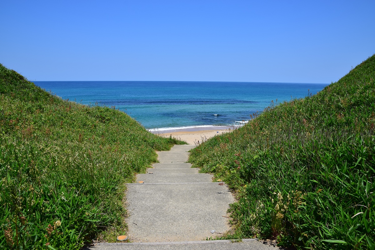 箱石浜に着きました。
お気に入りの風景