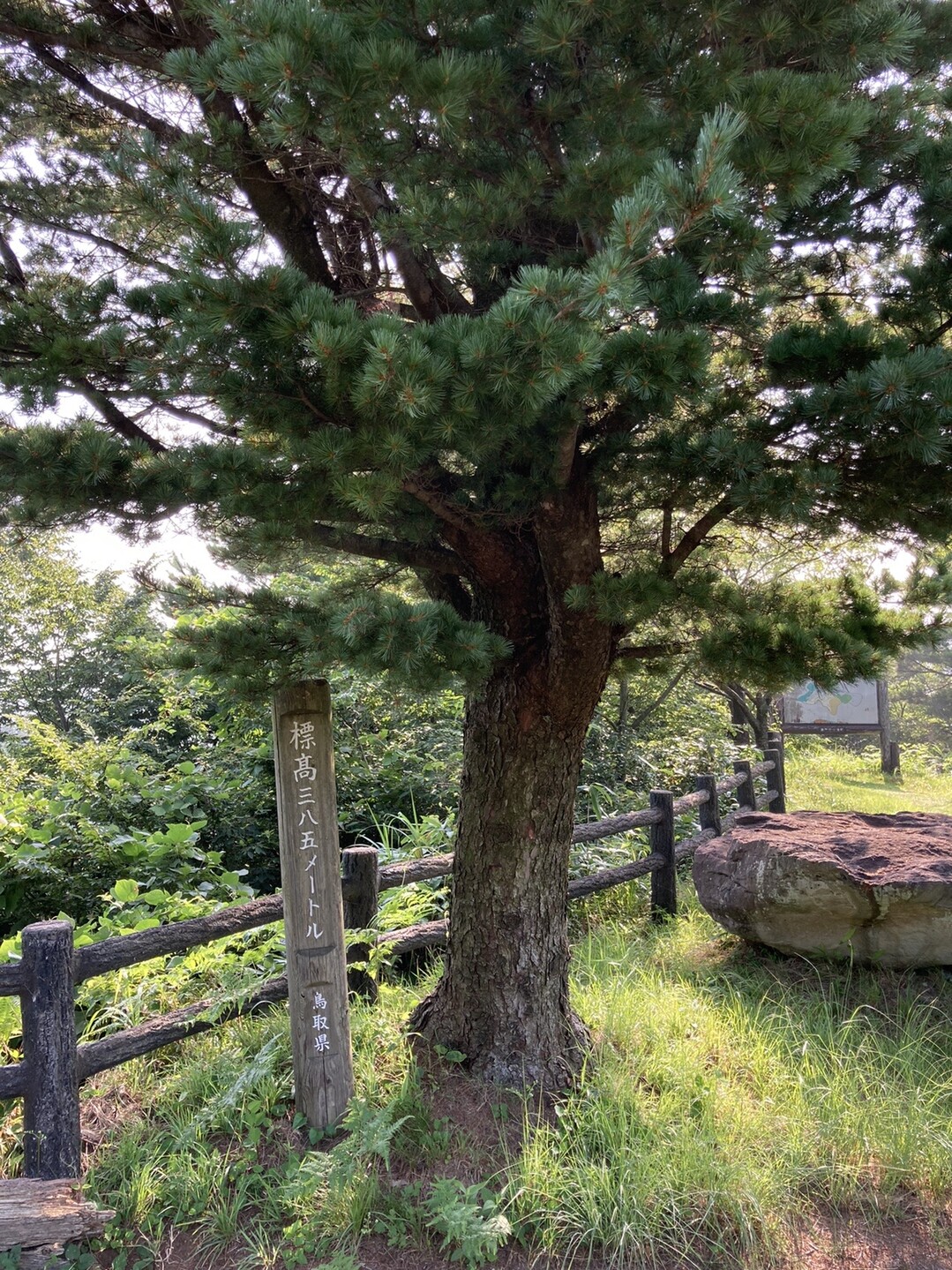 夏草や兵どもが夢の跡 伯耆船上山 大山 甲ヶ山 野田ヶ山の写真11枚目 車道を橋とは反対方面に登っていくと船上山 Yamap ヤマップ