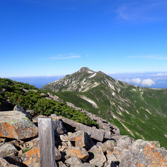 笠ヶ岳に向かう