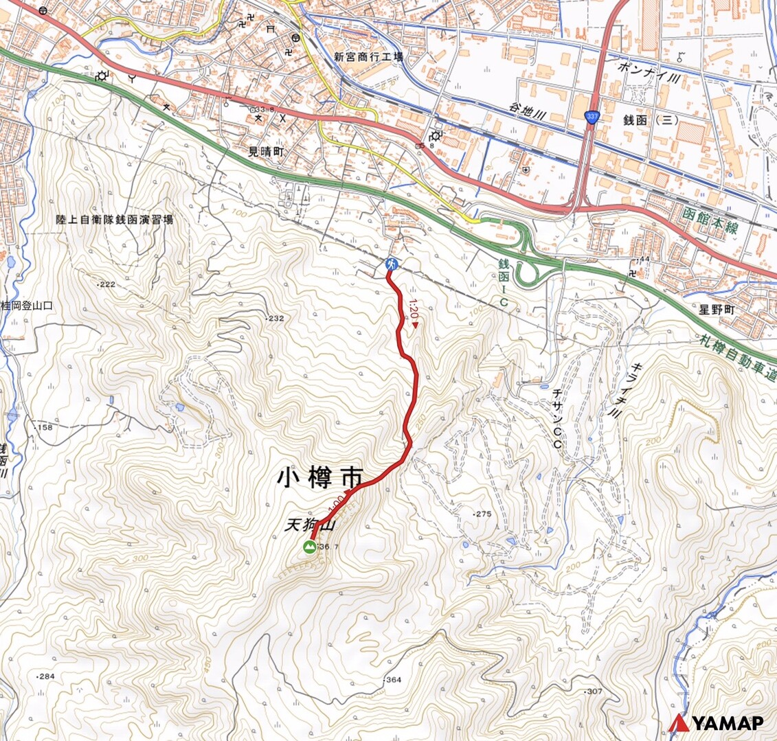春香山 銭函峠 銭函天狗山 北海道小樽市 Yamap地図さんのモーメント Yamap ヤマップ