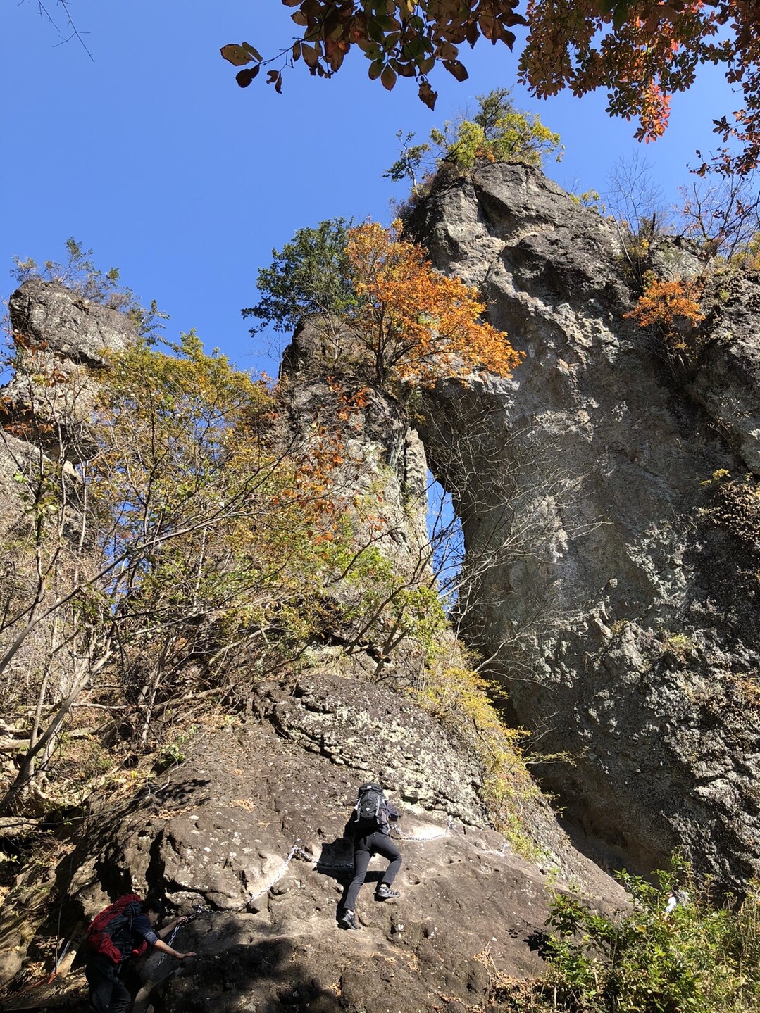 妙義山 中間道コース 19 11 10 みかんの妻さんの妙義山 天狗岳 相馬岳の活動日記 Yamap ヤマップ