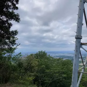 赤猿峠の鉄塔から名古屋方面☁️