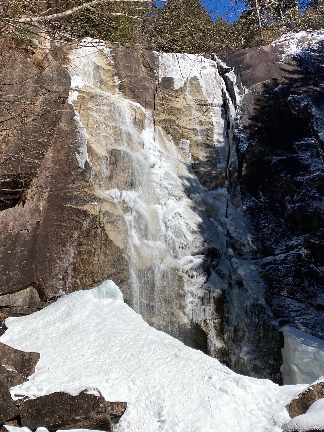 氷瀑を求めて田立の滝
